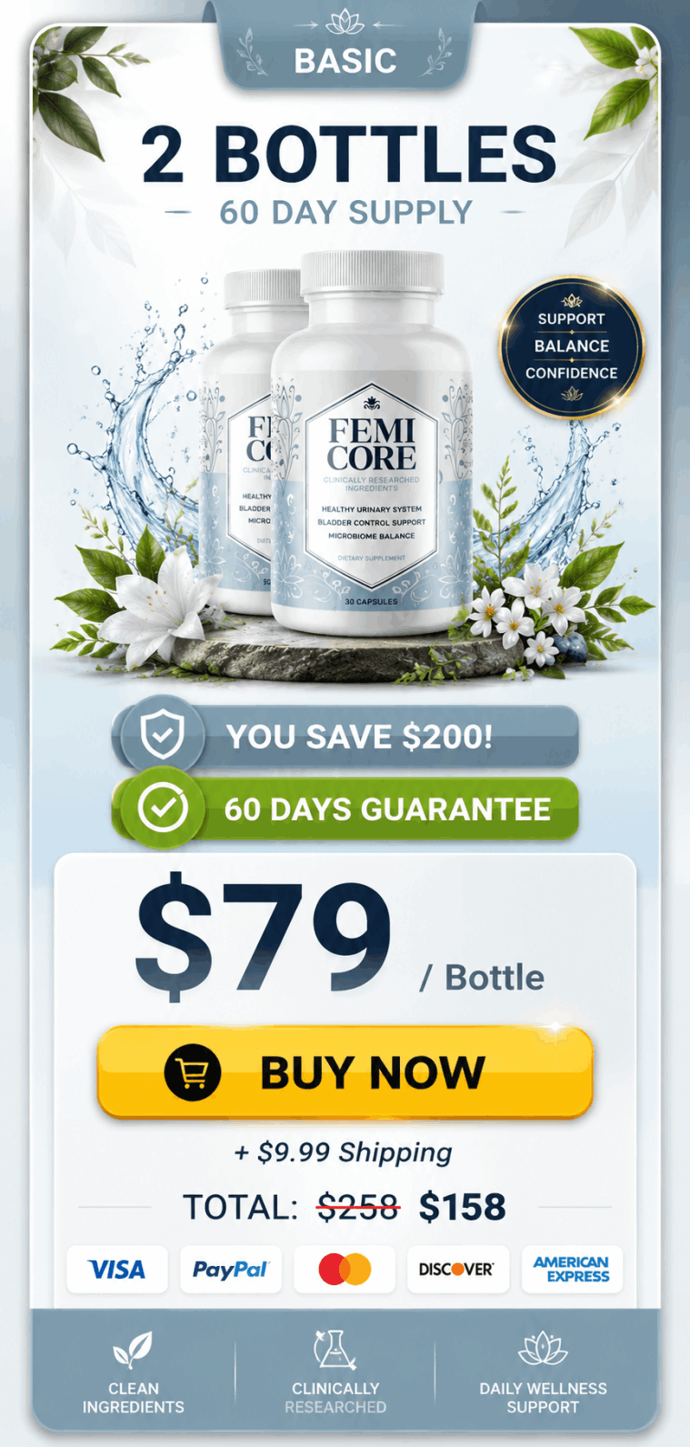 femicore 2 bottles