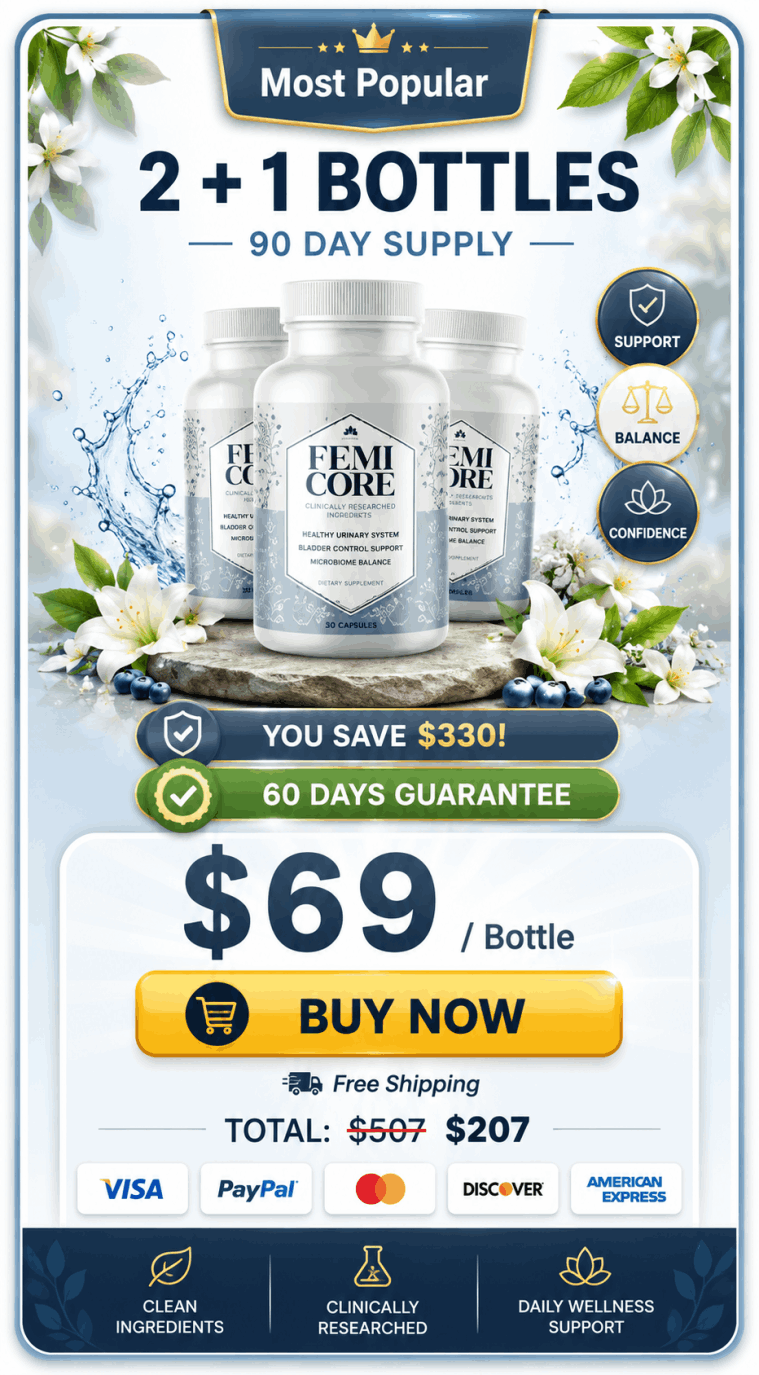 femicore 3 bottles